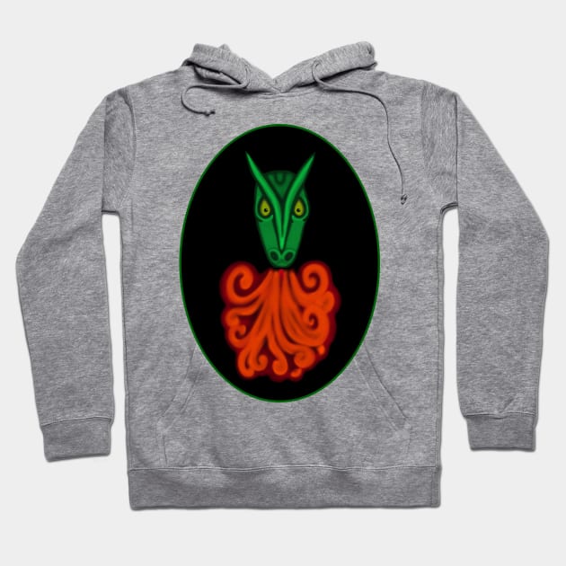 Tribal Dragon Cameo Hoodie by BlakCircleGirl